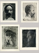 GUIDO MARUSSIG, Il Ventaglio e gli Occhi, watercolour